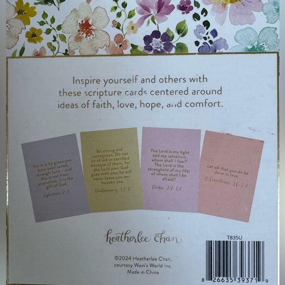 A BOX of VERSE:Floral Scripture Card Set-60 scriptures to inspire & help u grow🌸 - Picture 5 of 9